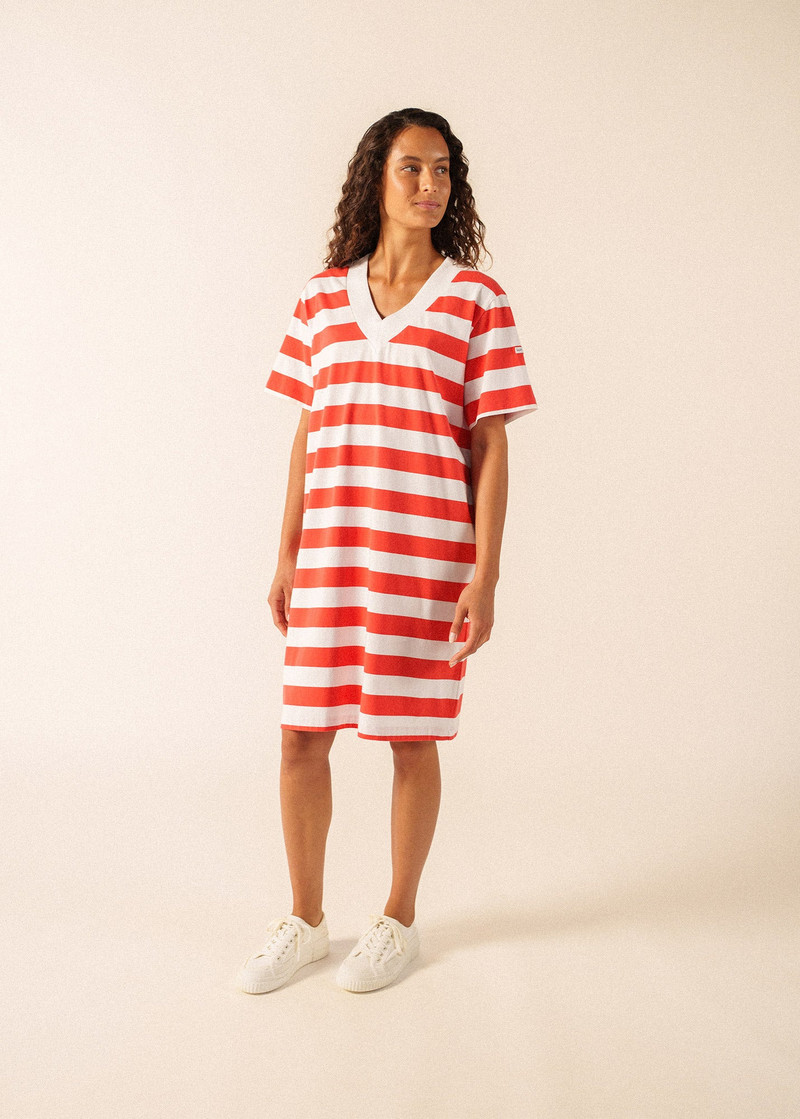 NOOR Wide Stripe Cotton Dress 4
