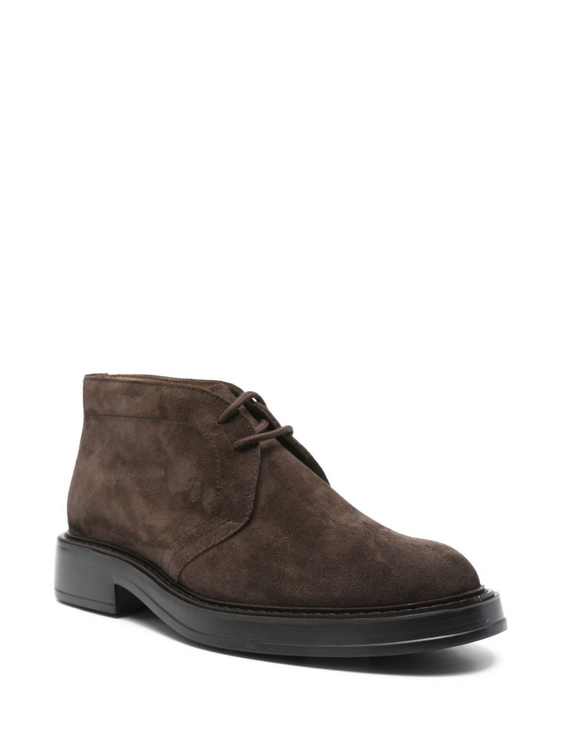 Tod's suede lace-up desert boots outlook