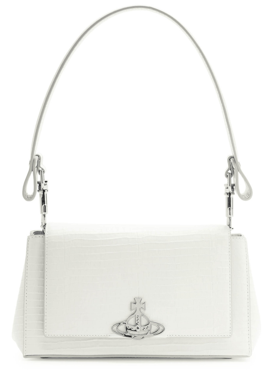 Vivienne Westwood Hazel Medium Crocodile-effect Leather Shoulder bag - 1