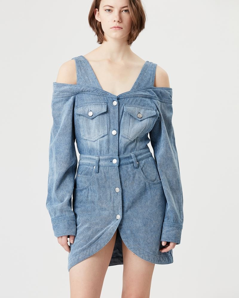 PELONA DENIM MINI DRESS - 4