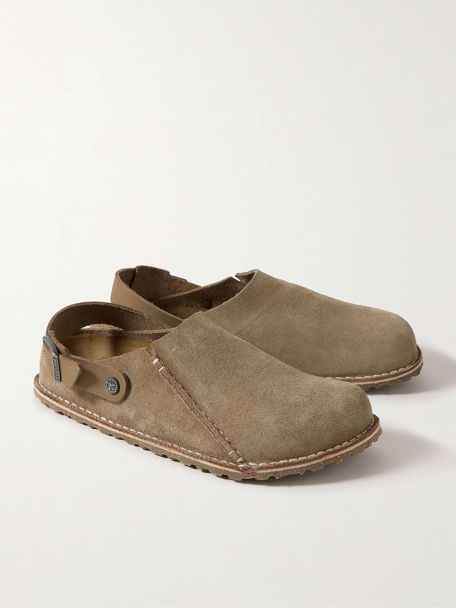 Lutry Premium Nubuck-Trimmed Suede Mules - 4