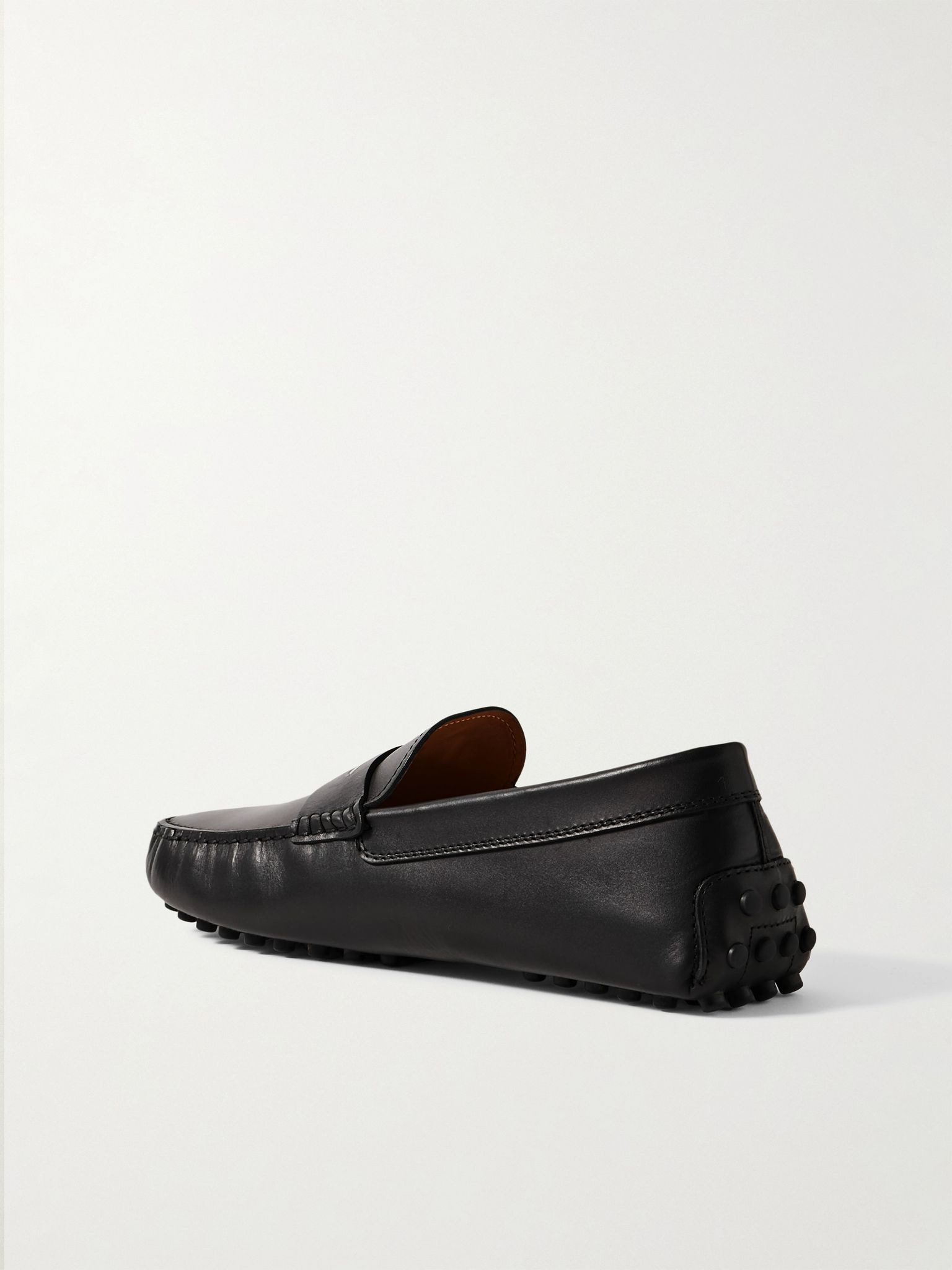 Gommino Leather Driving Shoes Black - 4