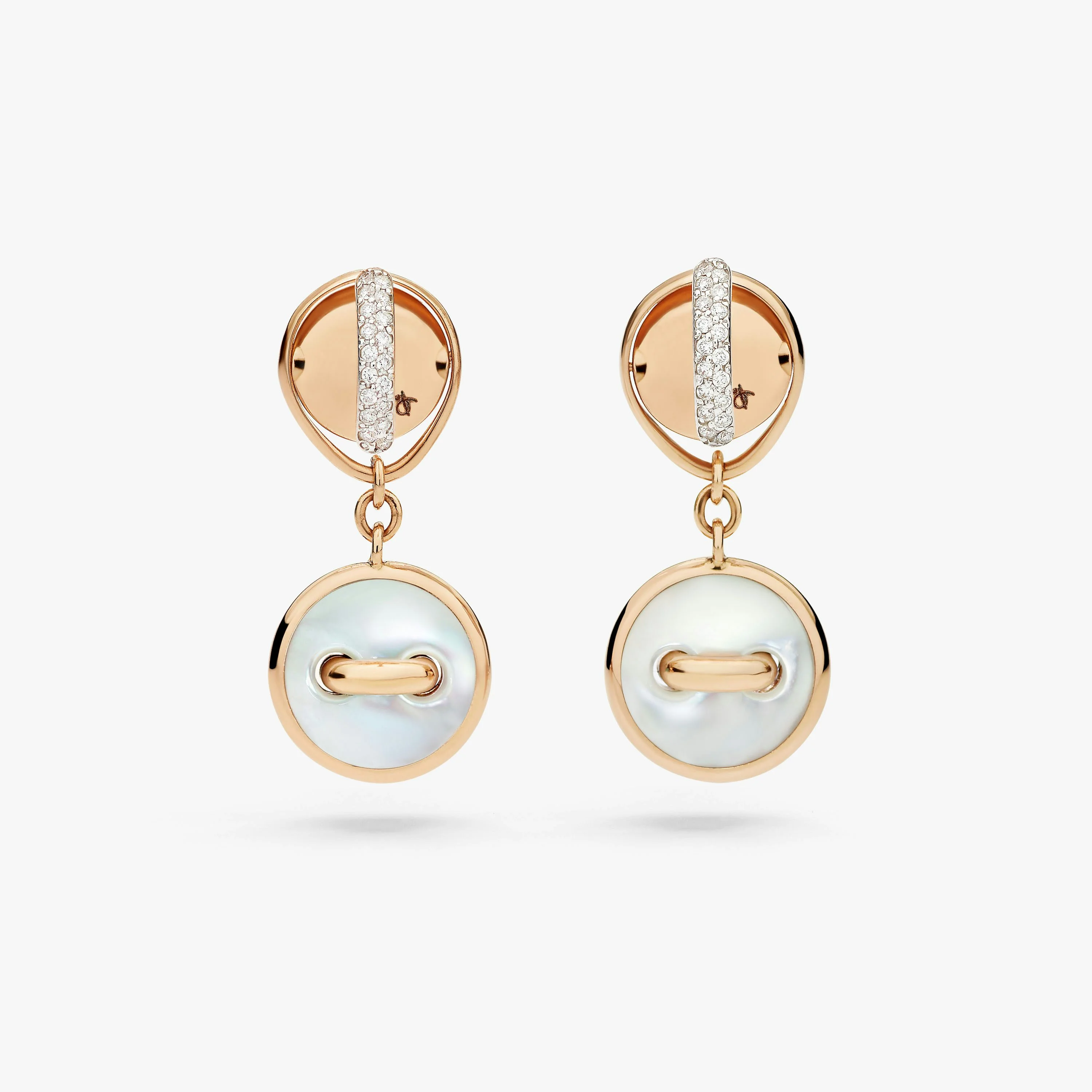 Pom Pom Dot Reversible Earrings - 1