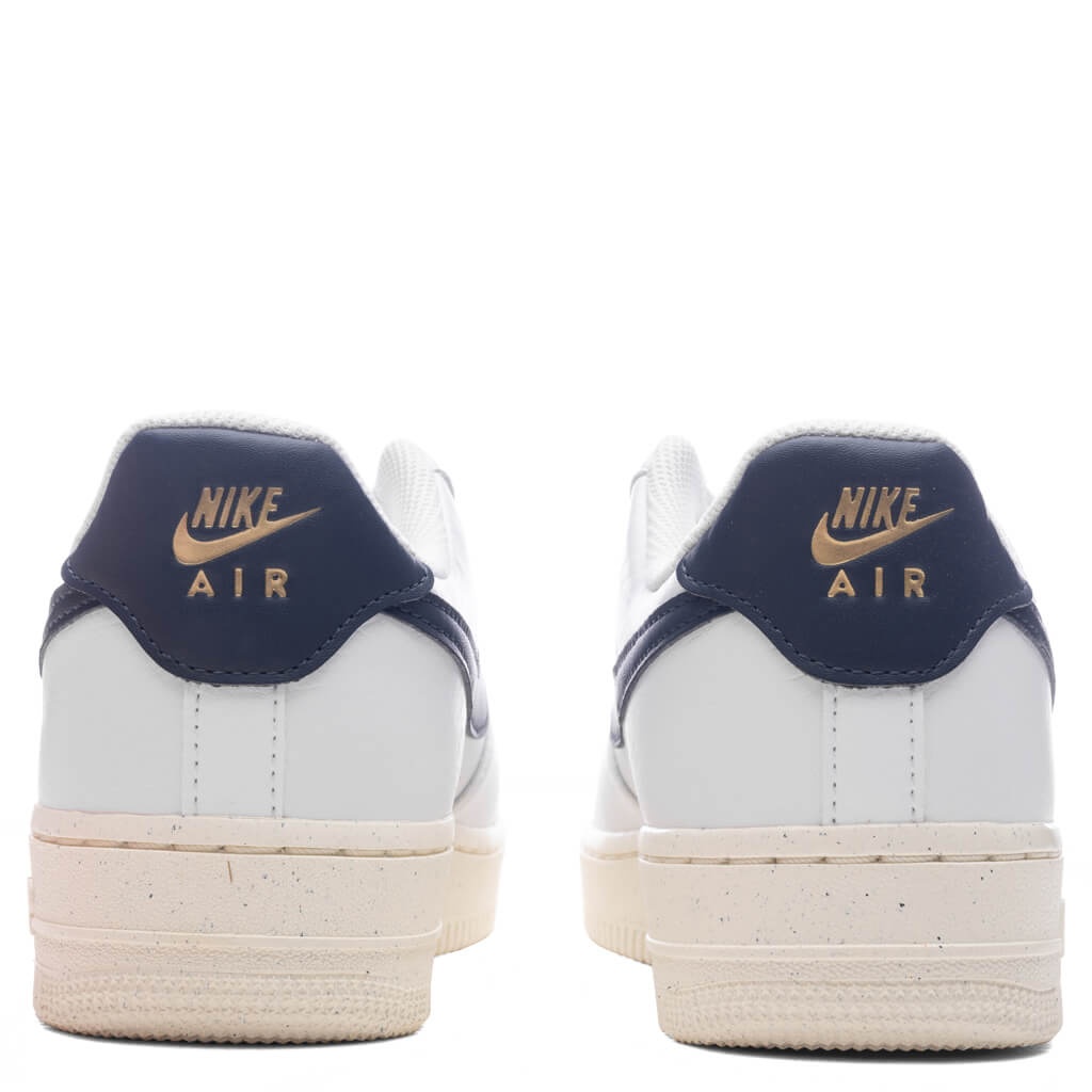 WOMEN'S AIR FORCE 1 '07 'OLYMPIC' - WHITE/OBSIDIAN/PALE IVORY/METALLIC GOLD - 4