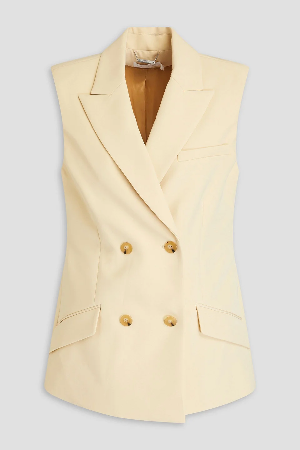 Nori double-breasted crepe vest - 1