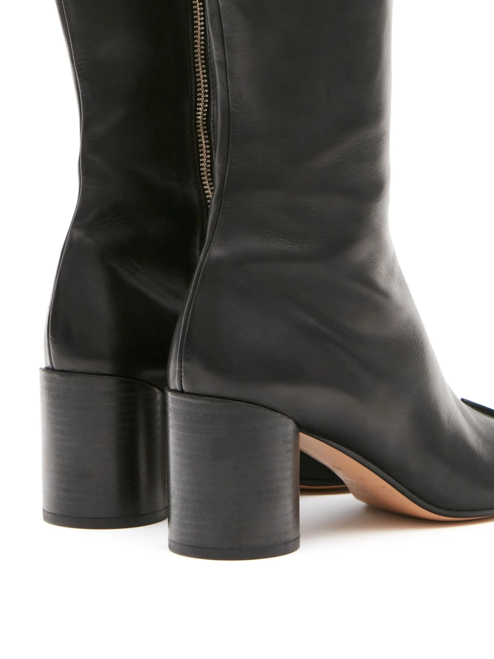 Mm6 Maison Margiela Knee-high Leather Boots - 3
