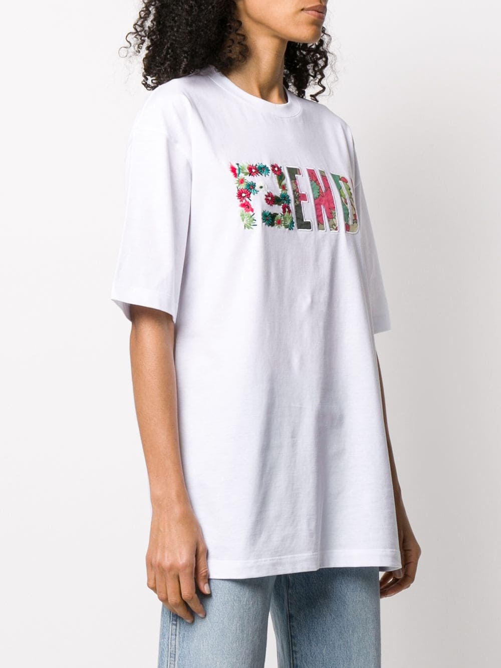 embroidered FF motif T-shirt - 3