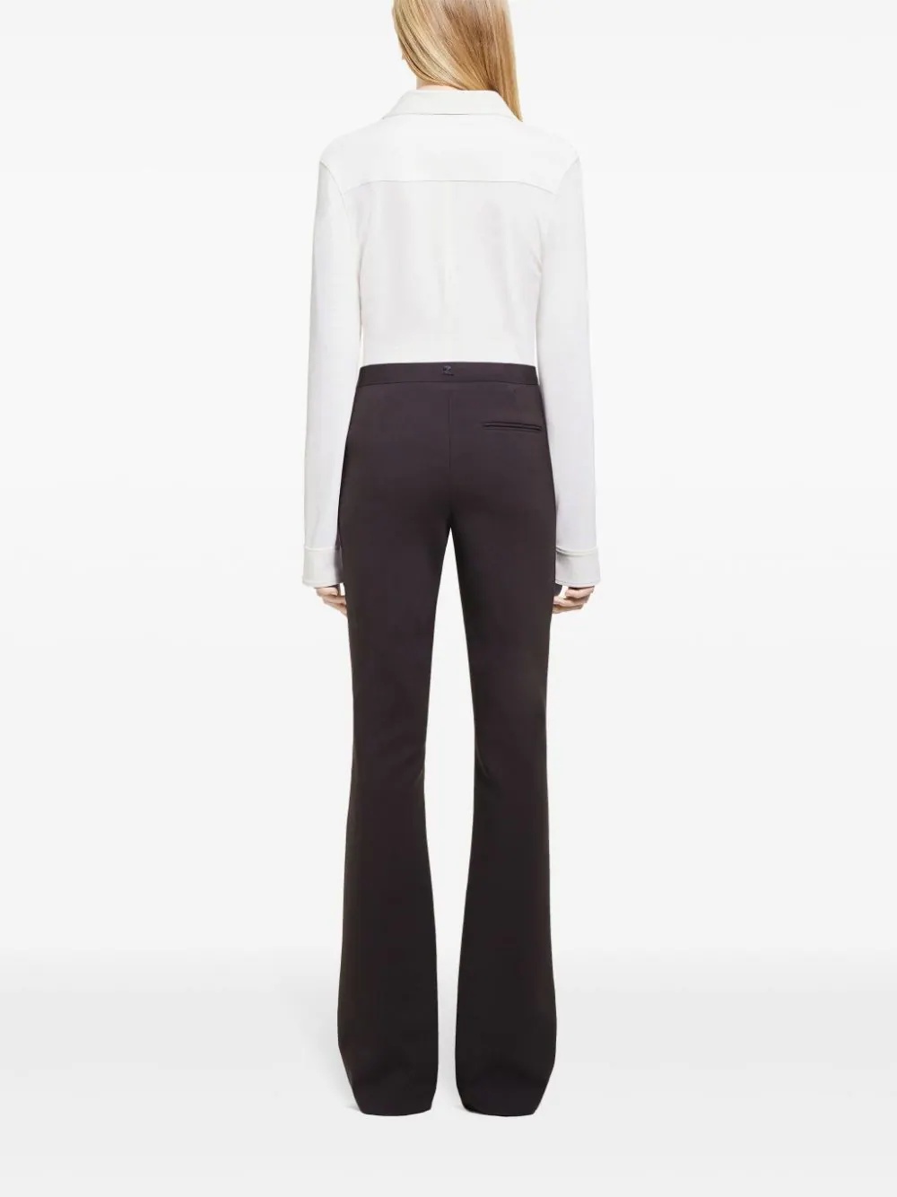 COURRÈGES - Women Oblique Crepe Jersey Shirt - 3