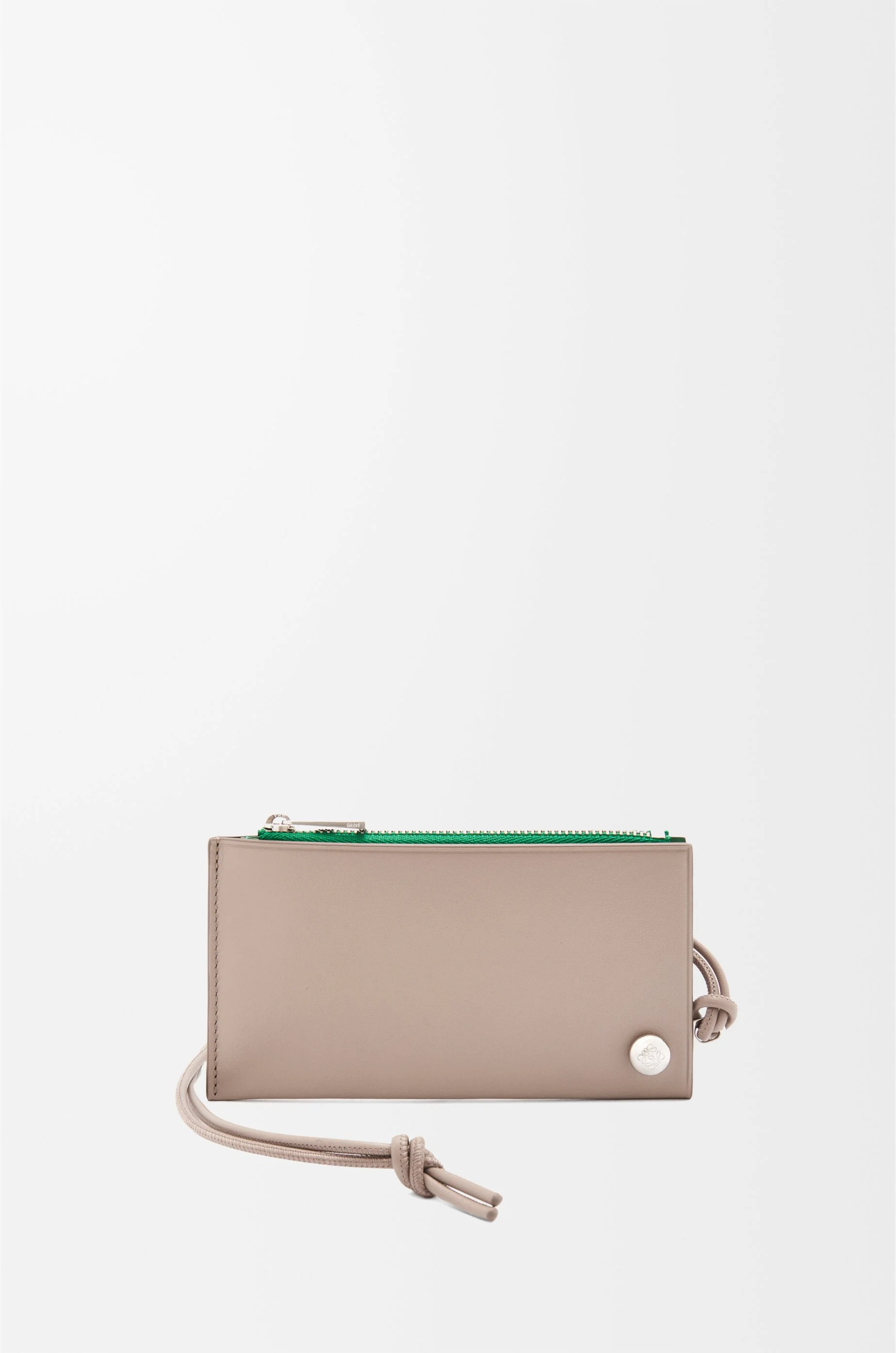 Pebble Slider coin cardholder in shiny nappa calfskin - 1