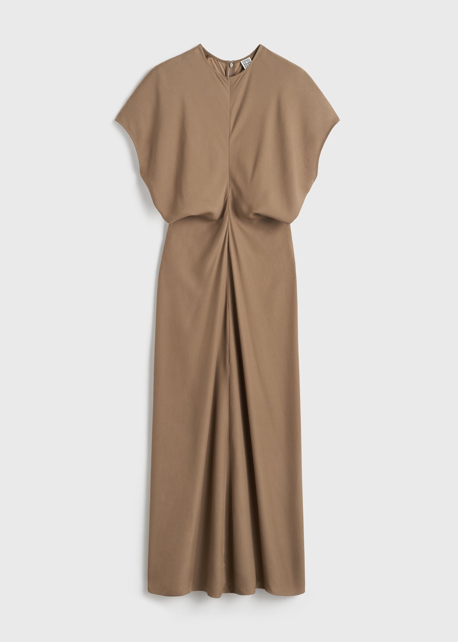 Slouch waist dress camel - 1