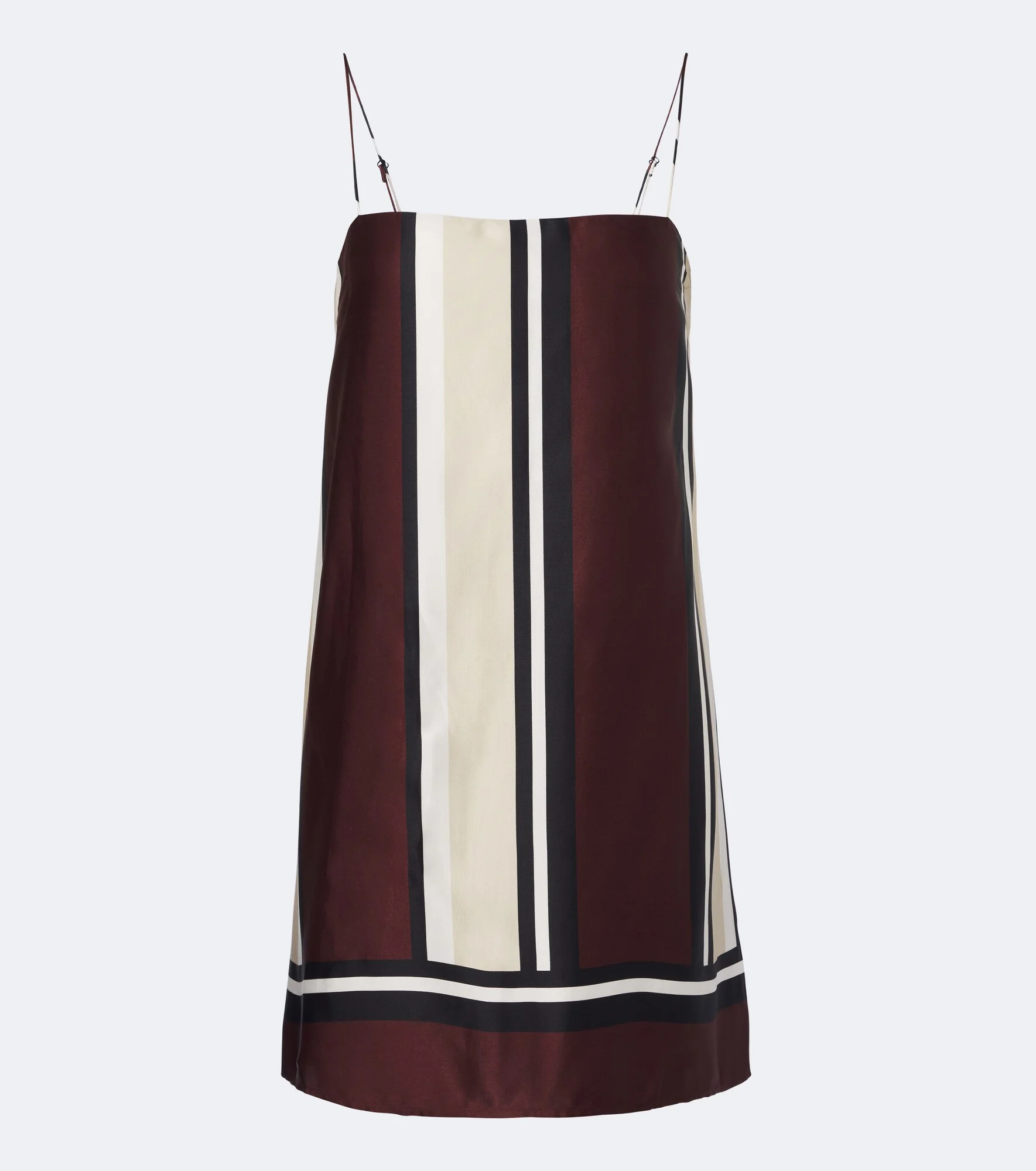 Phylis striped satin slip dress - 1