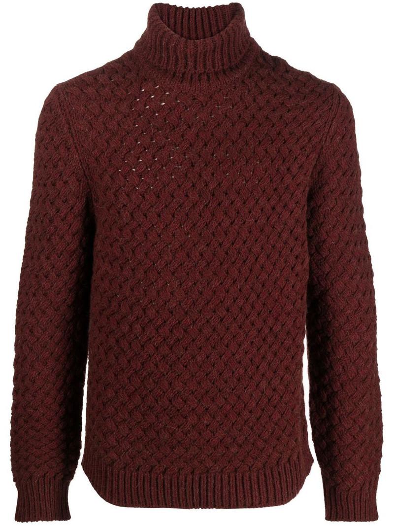 roll-neck chunky knit jumper 1