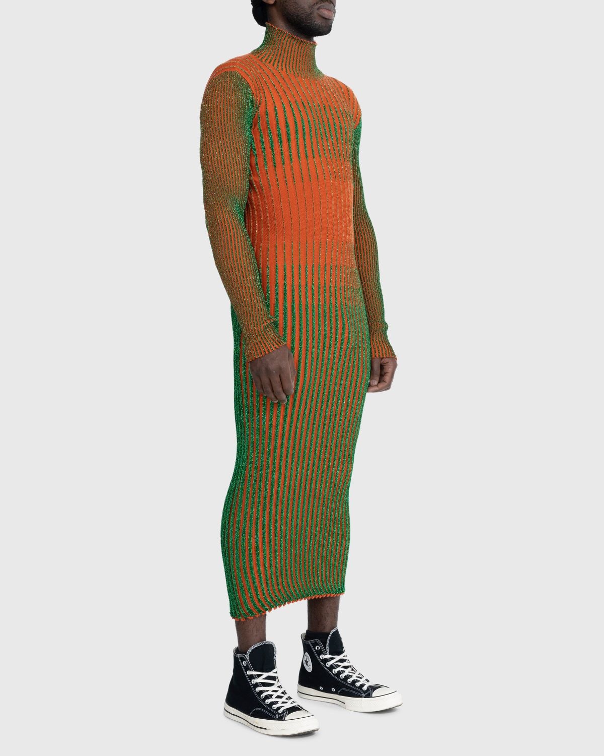 Jean Paul Gaultier – High Neck Long Dress Green - 4