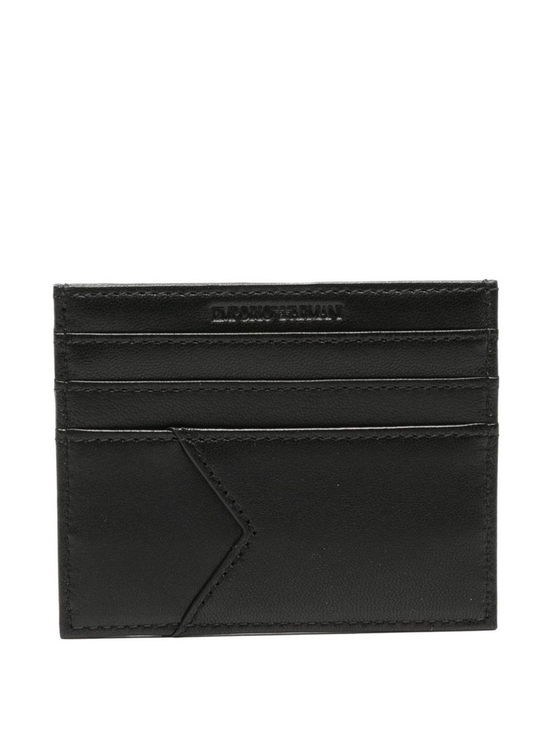 EMPORIO ARMANI eagle-plaque cardholder outlook