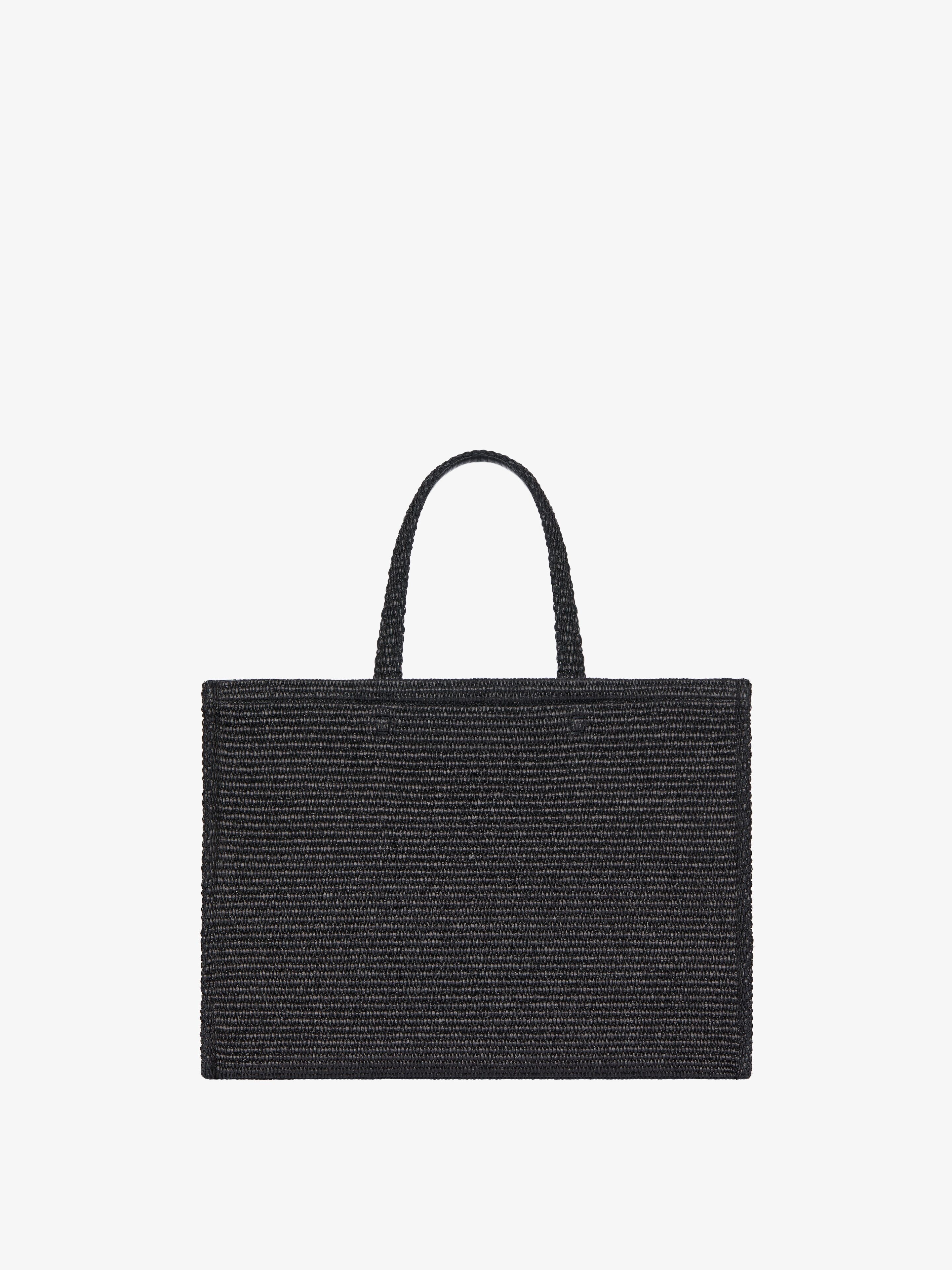 MEDIUM G-TOTE BAG IN RAFFIA - 4