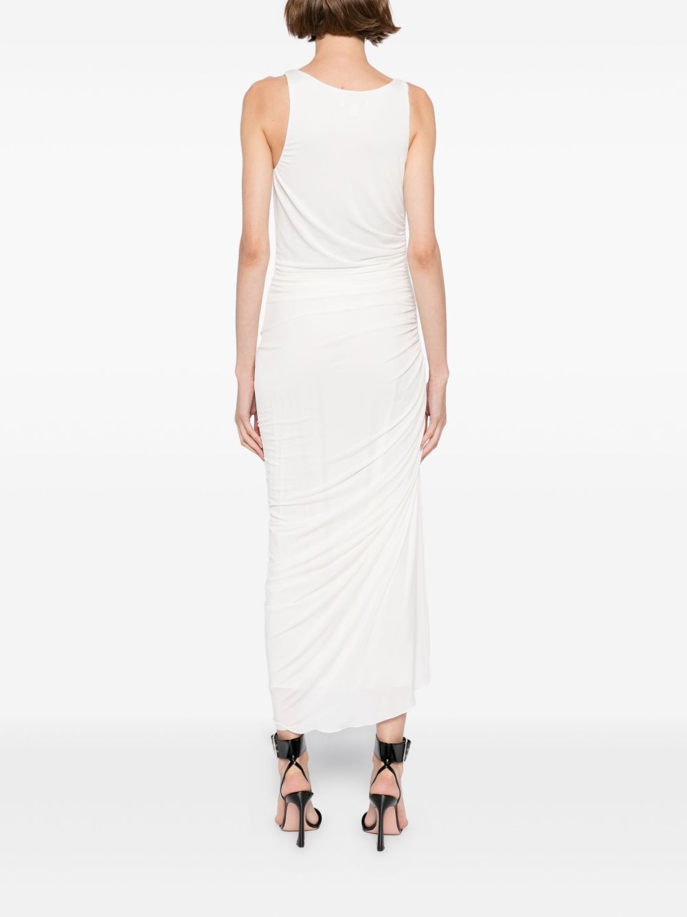 asymmetrical gathered dress - 4