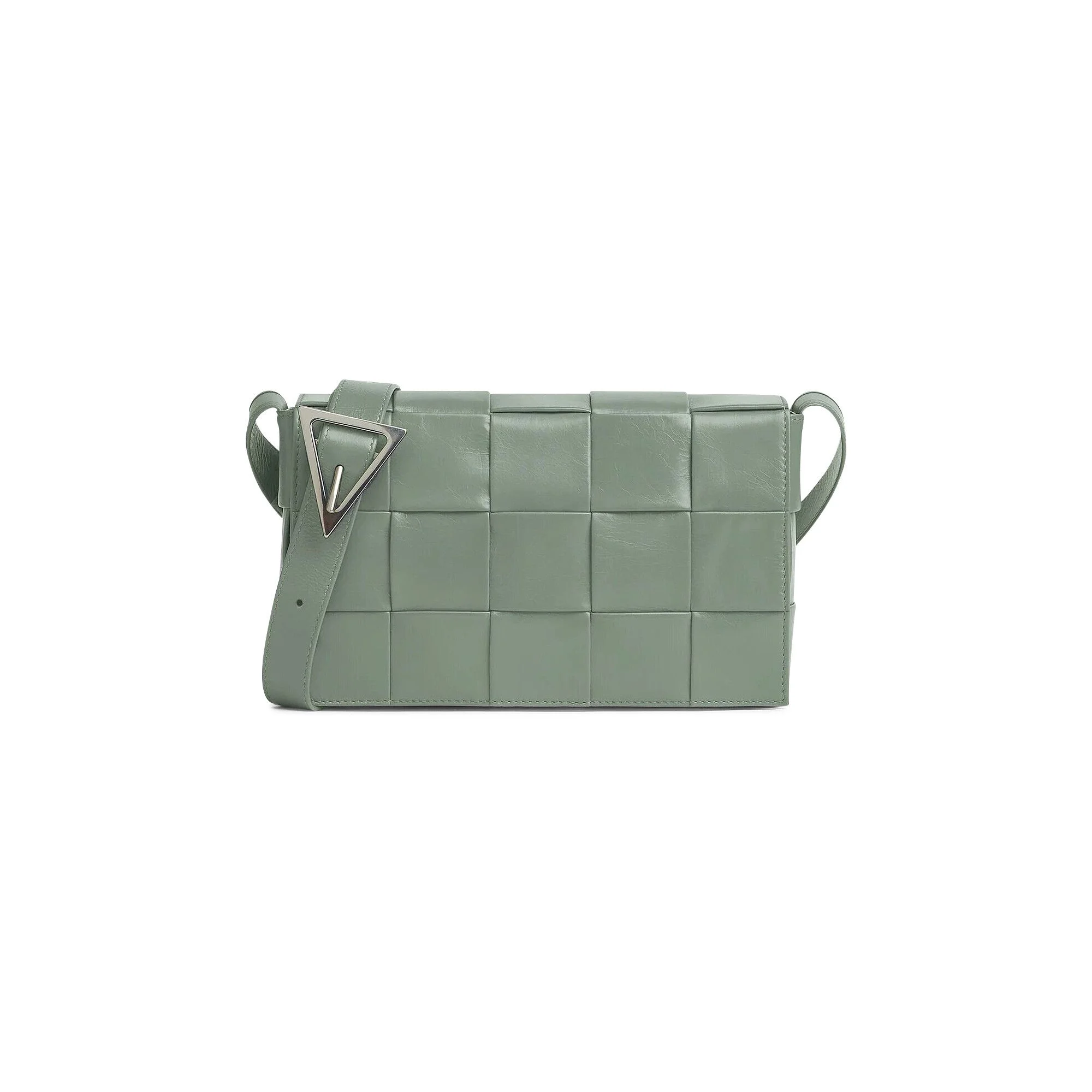 Bottega Veneta Intreccio Leather Cassette Bag 'New Sauge/Silver' - 1