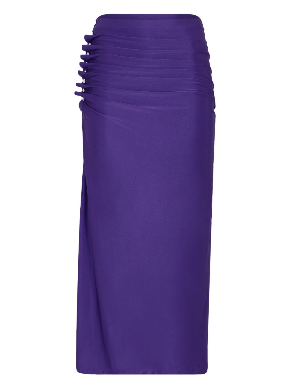 draped midi skirt - 1