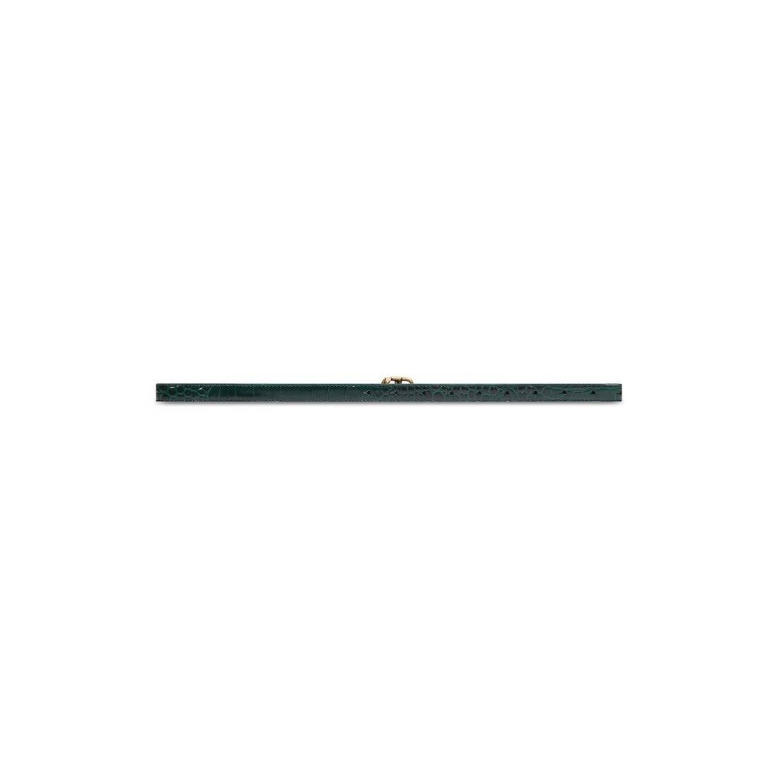 Women's Bb Super Thin Belt in Green - 2
