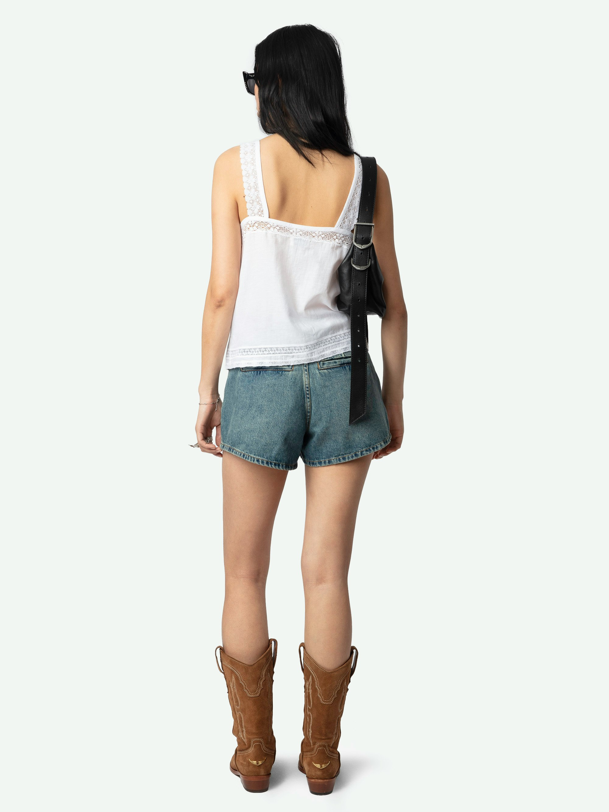 Celite Navy Lace Camisole - 3