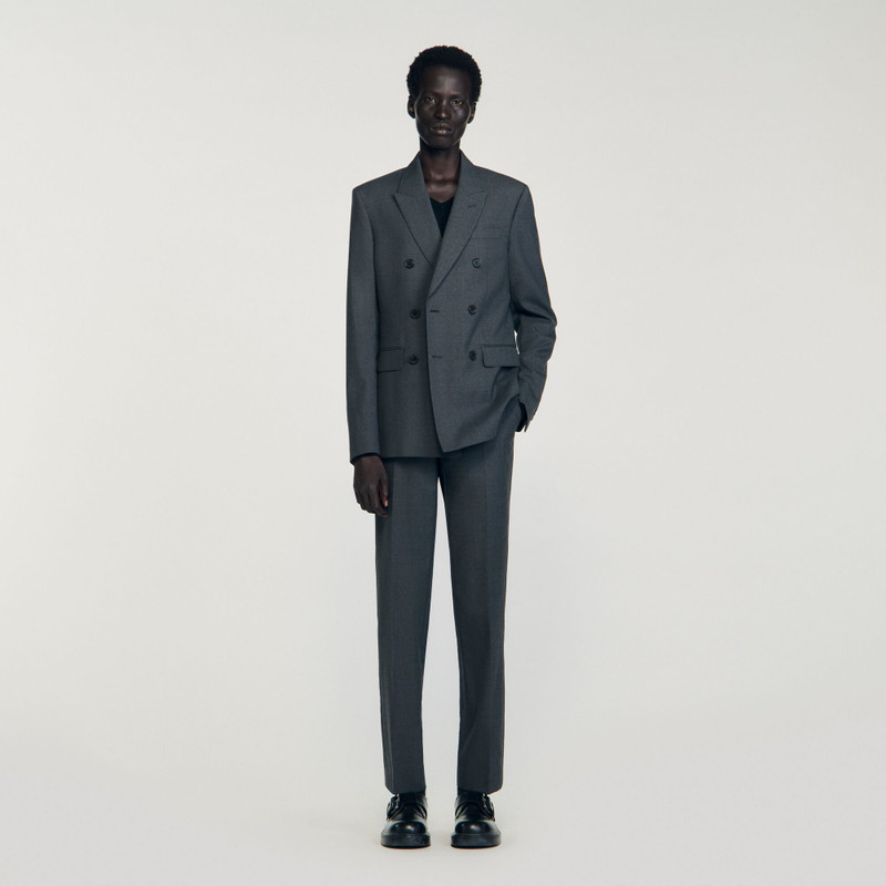 Sandro DOUBLE-BREASTED SUIT JACKET outlook