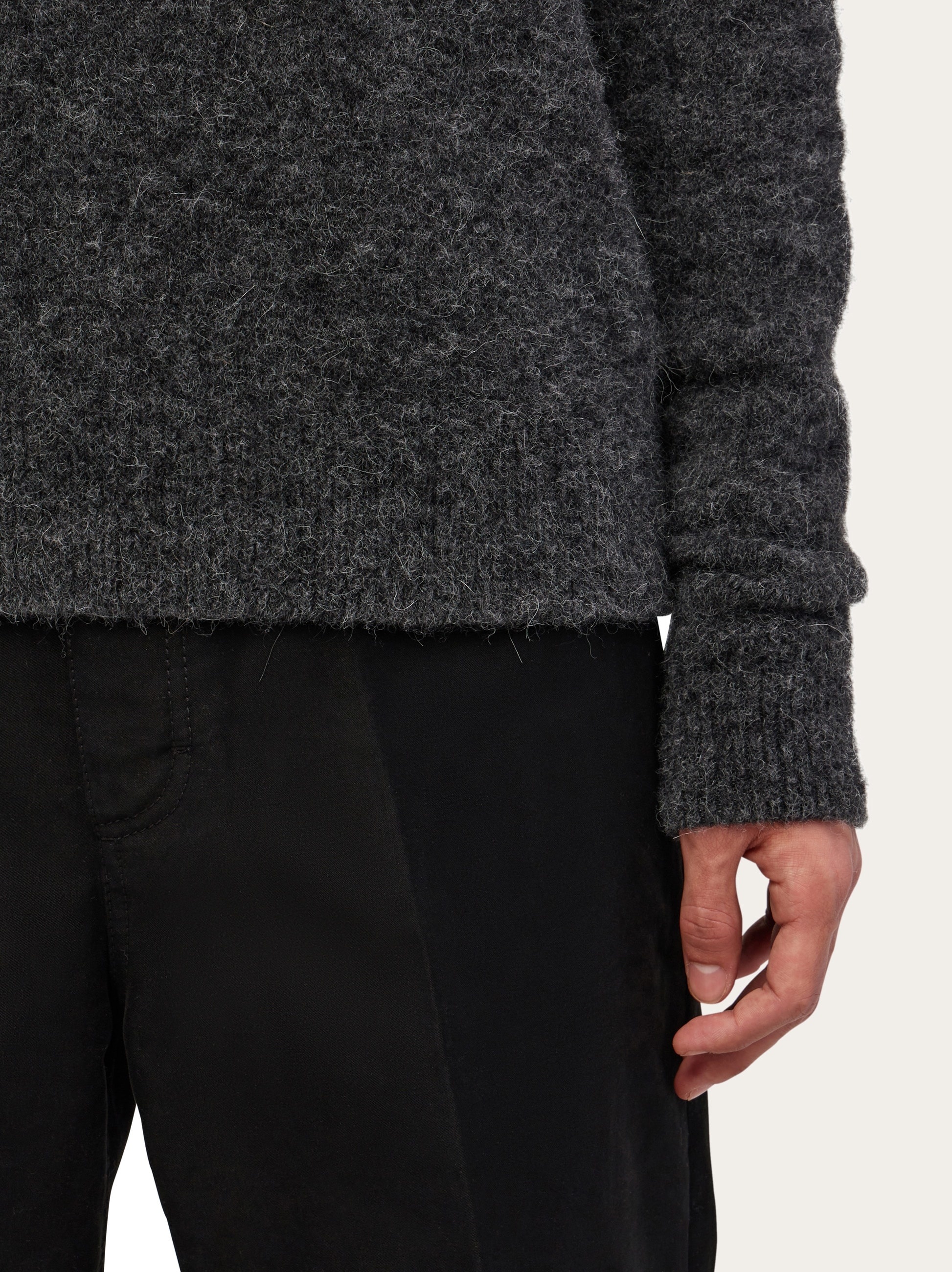 Silk alpaca and cashmere sweater - 5