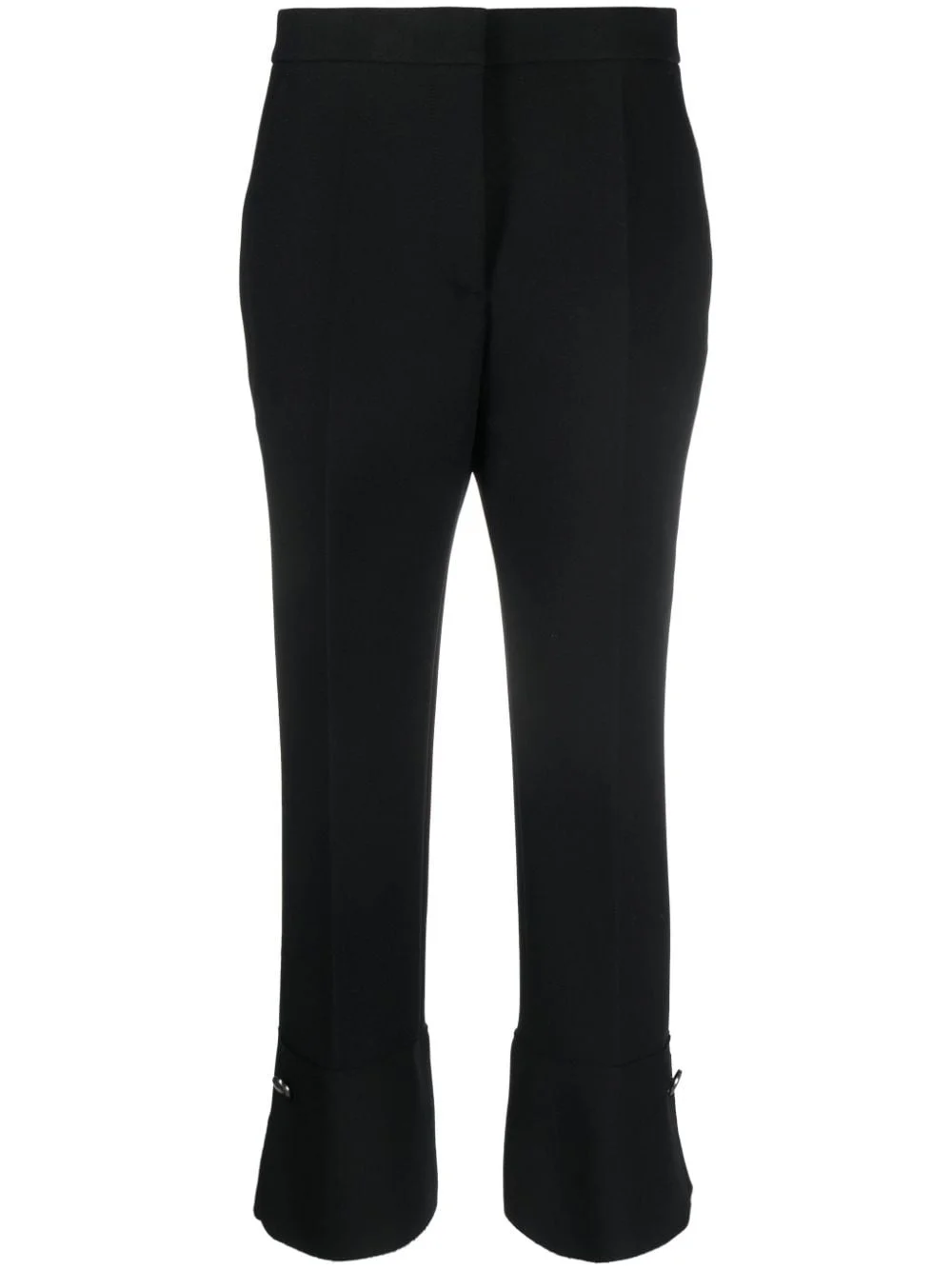pressed-crease high-waisted trousers - 1