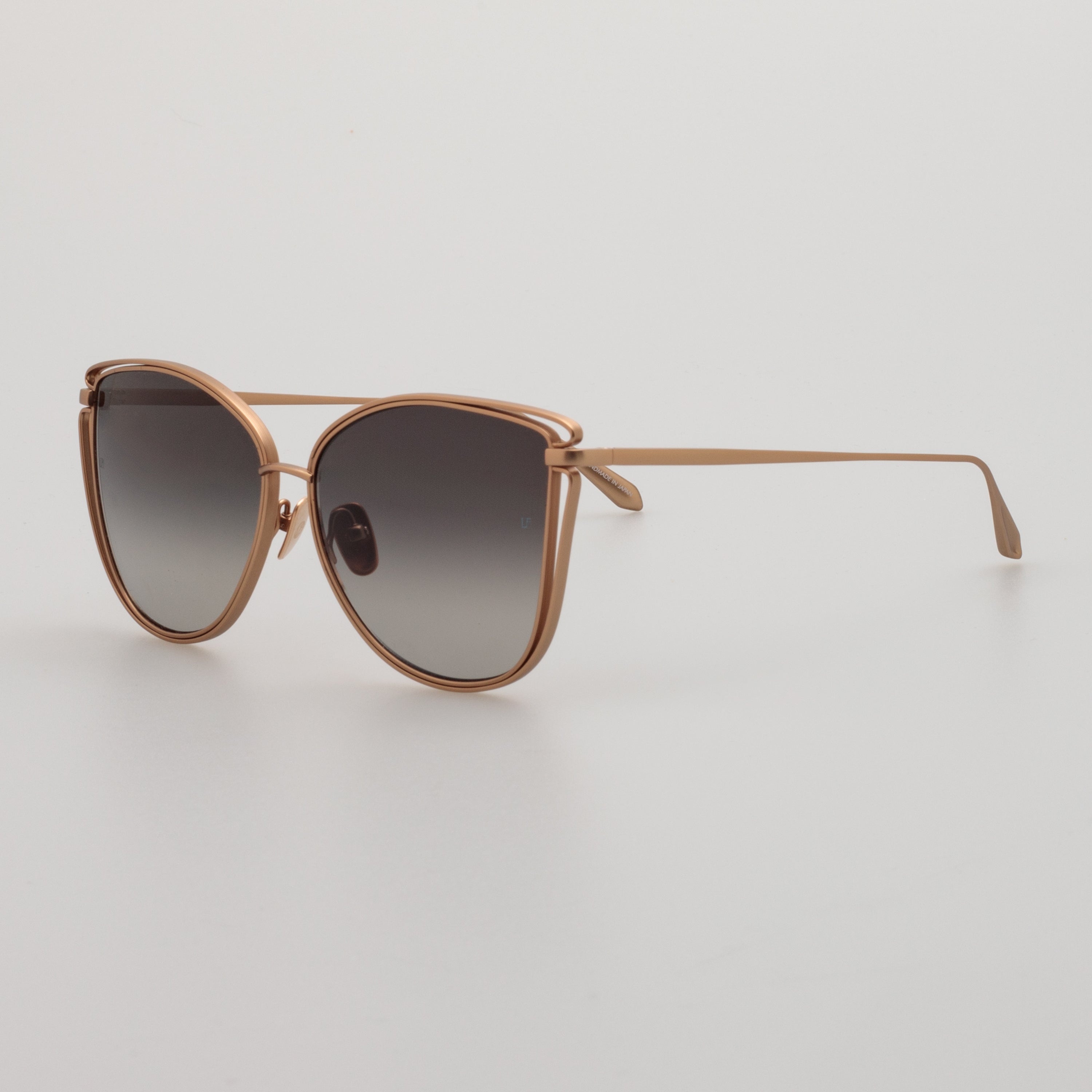 Dinah Sunglasses in Matt Rose Gold - 4