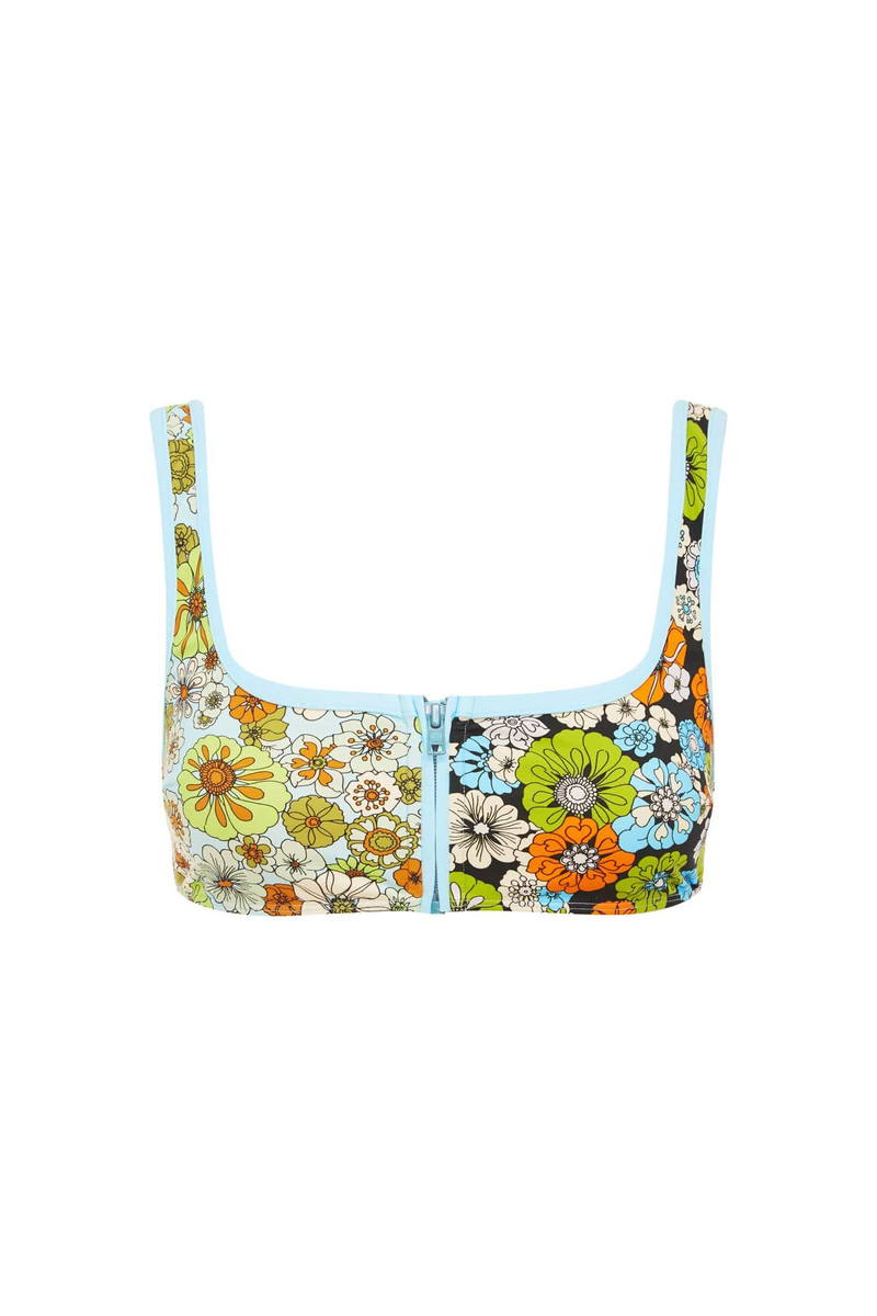 Orange Blossom Zip Scoop Top 1
