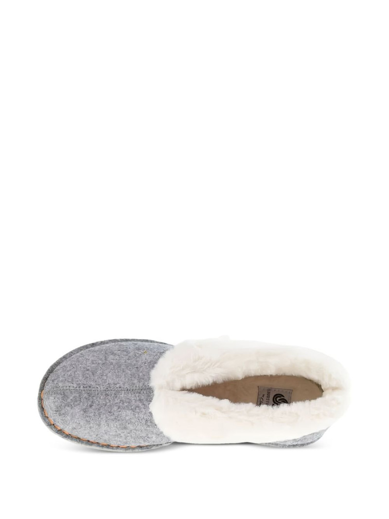 fur trim step flow low sandals 4
