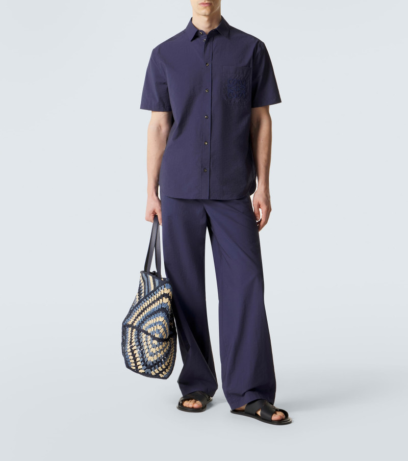 Loewe Paula's Ibiza cotton-blend wide-leg pants outlook