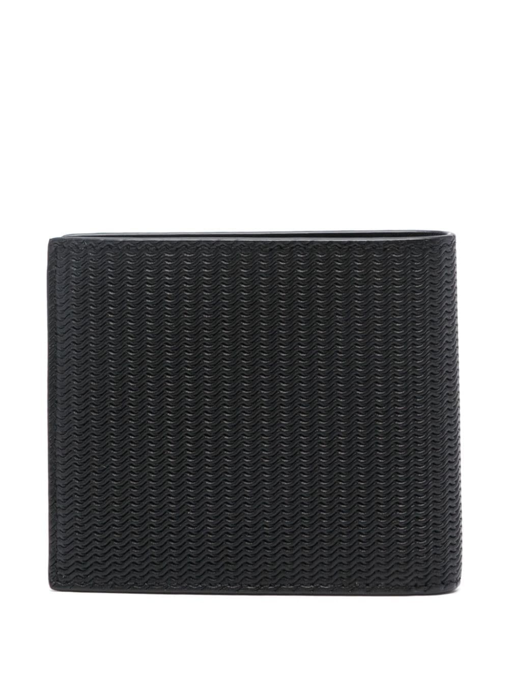 wavy-embossed bi-fold wallet - 2