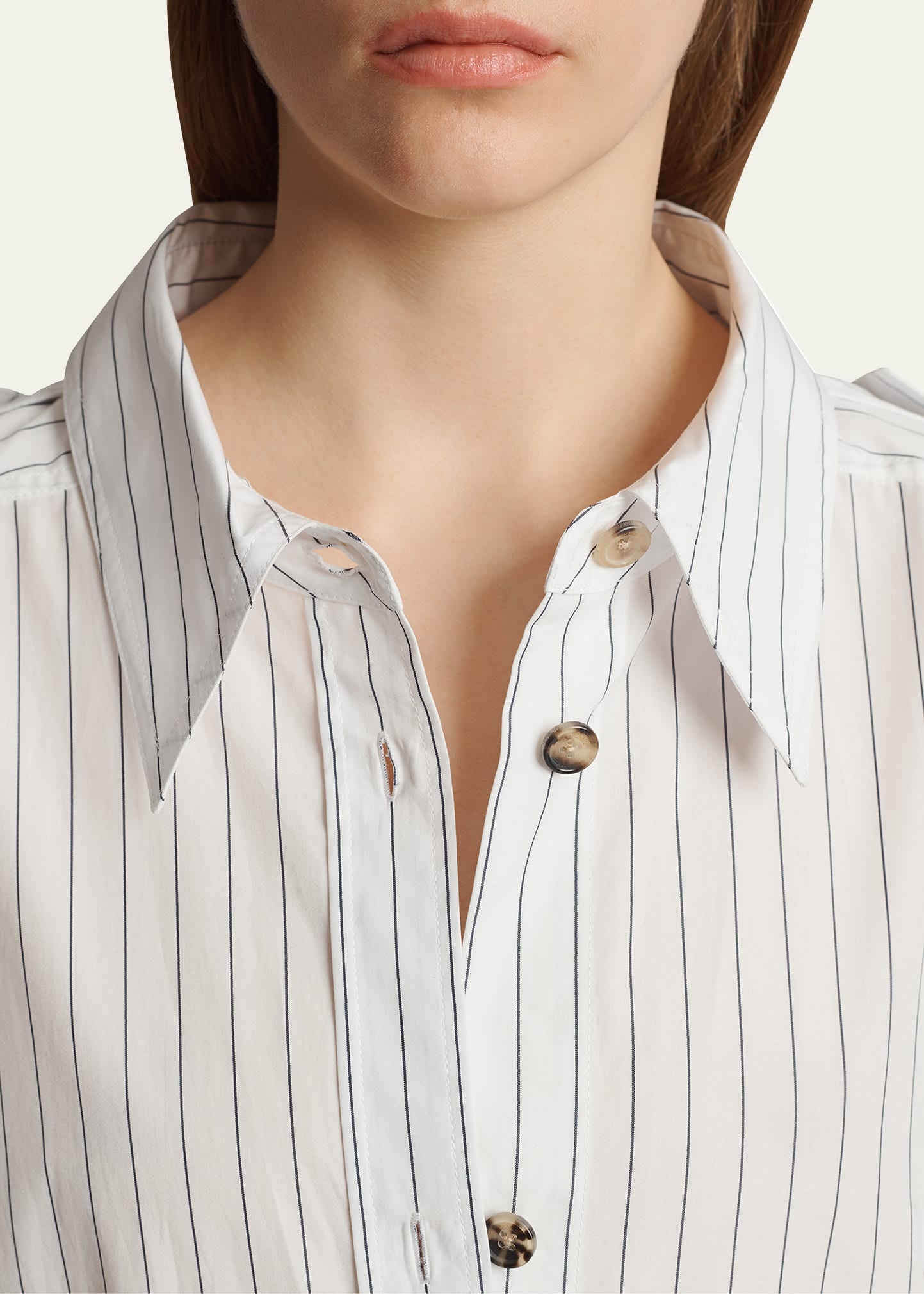 Tamal Stripe Oversized Button Down Top - 5