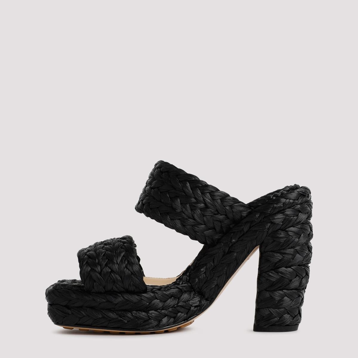 サンダル・ミュール BOTTEGA VENETA Bottega Veneta Raffia Sandals Bottega Veneta Raffia Flat Slide Sandals | Neiman Marcus