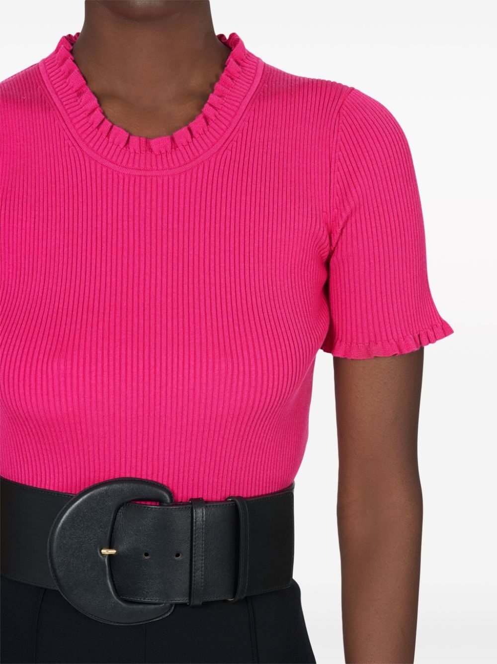 ribbed knitted top - 4