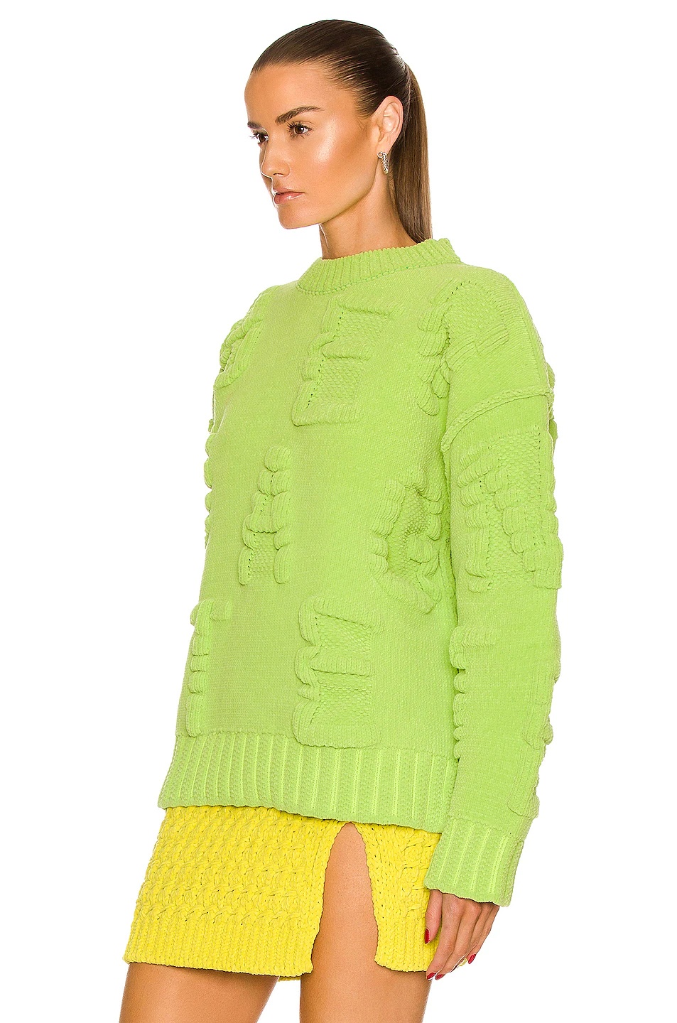 Alphabet Chenille Knit Sweater - 3