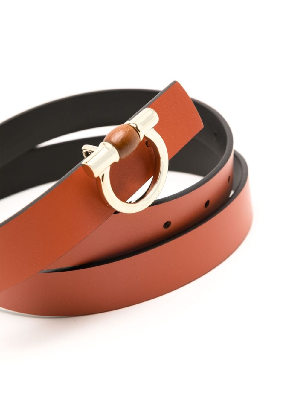 reversible Gancini leather belt - 2