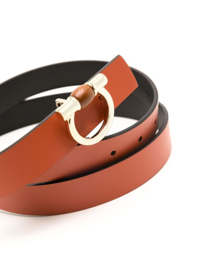 FERRAGAMO reversible Gancini leather belt outlook