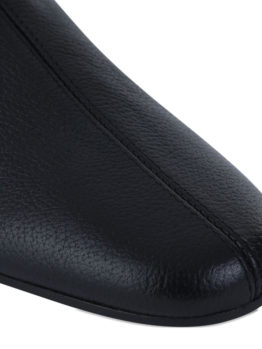 zip leather boots - 4