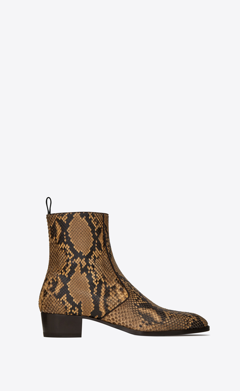 wyatt zipped boots in python 1