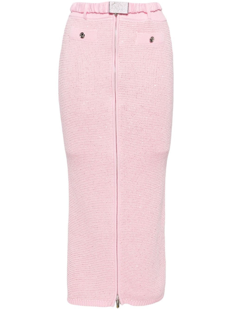 sequined midi pencil skirt 1