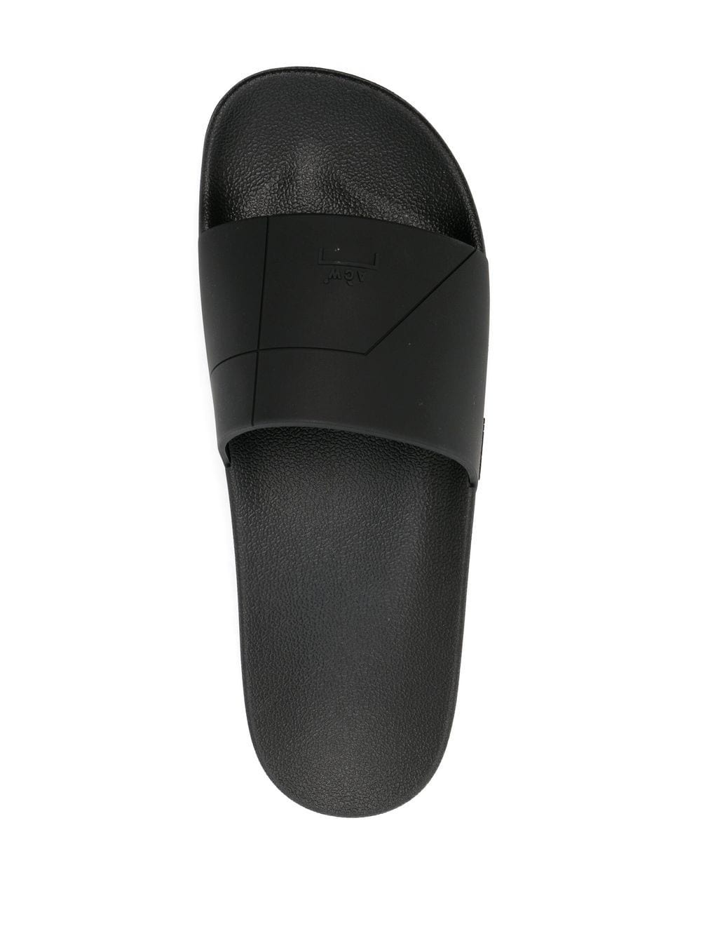 embossed-logo open-toe slides - 4