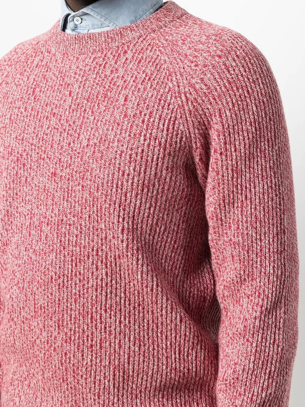 mark-knit ribbed-trim jumper - 5