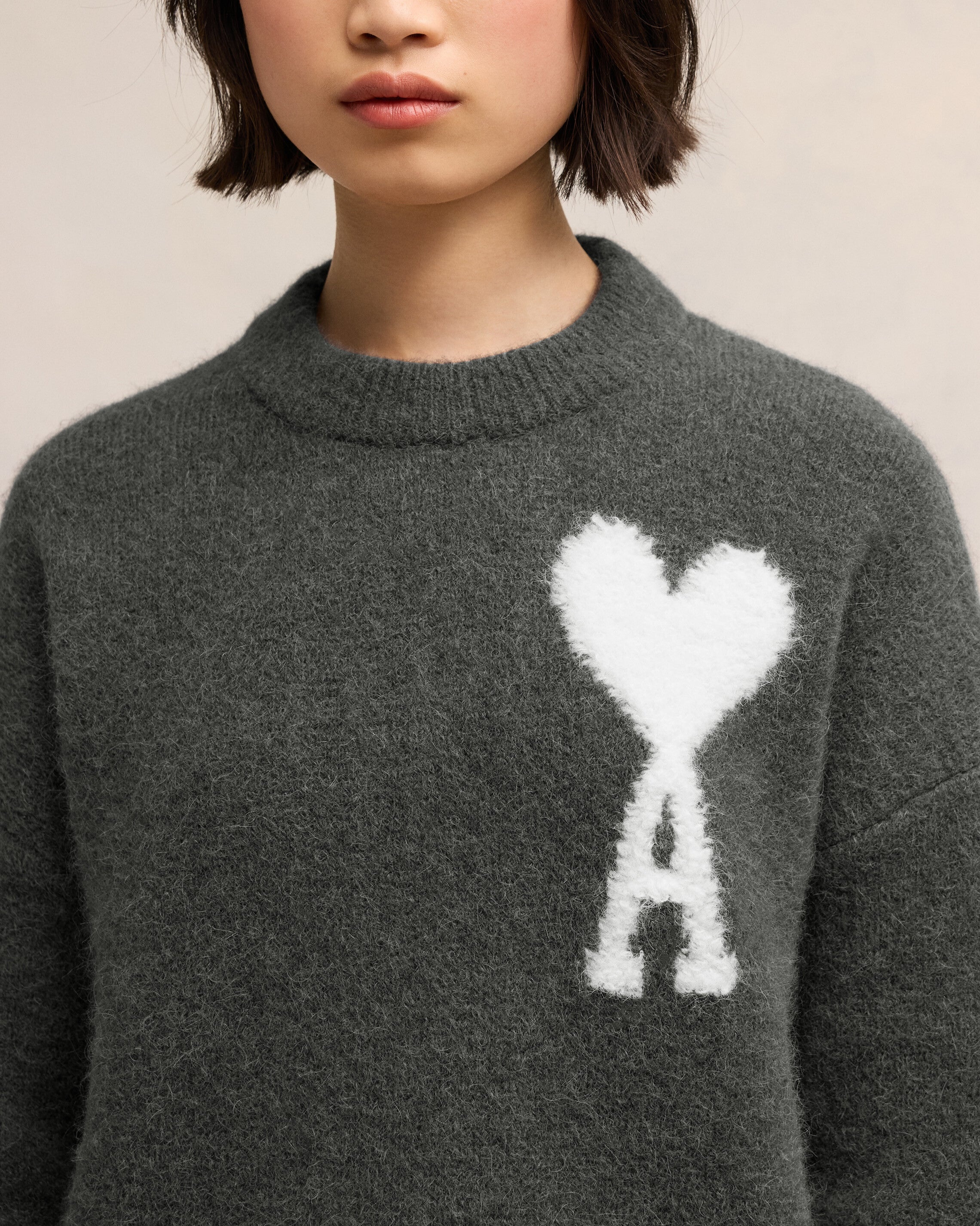 OFF-WHITE AMI DE COEUR CREW NECK SWEATER - 4