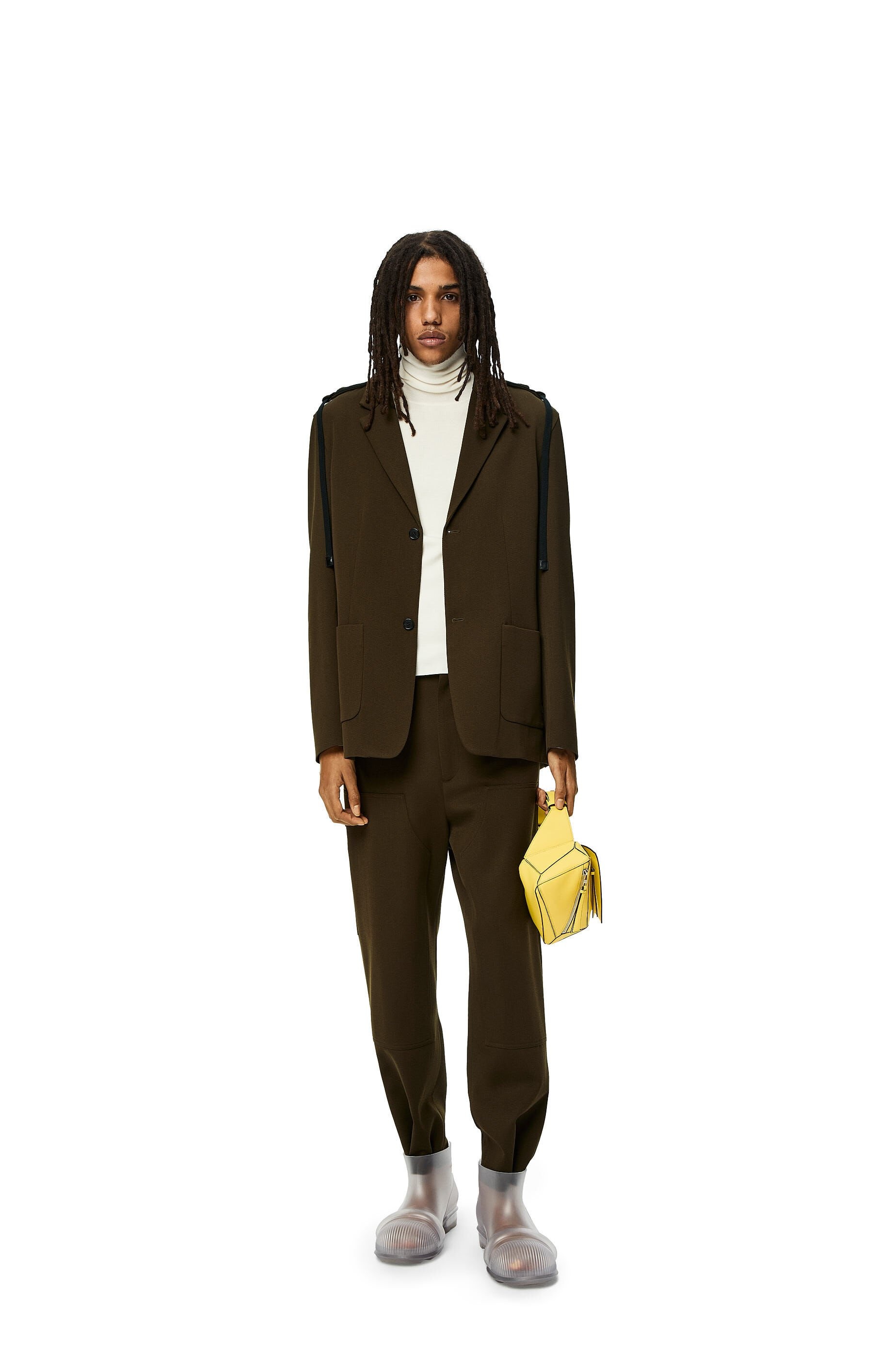 Hybrid hooded jacket in wool - 2