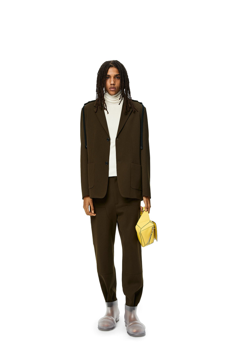 Loewe Hybrid hooded jacket in wool outlook