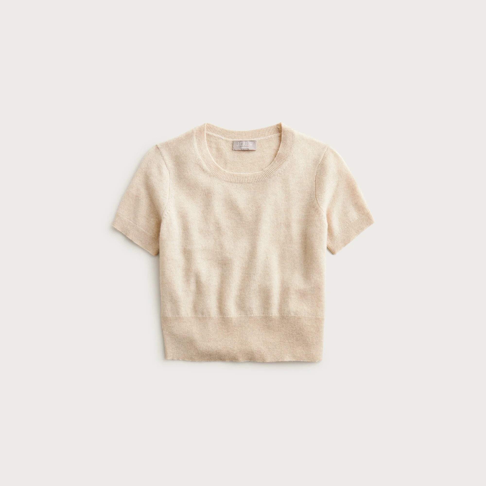 Cashmere shrunken T-shirt - 1