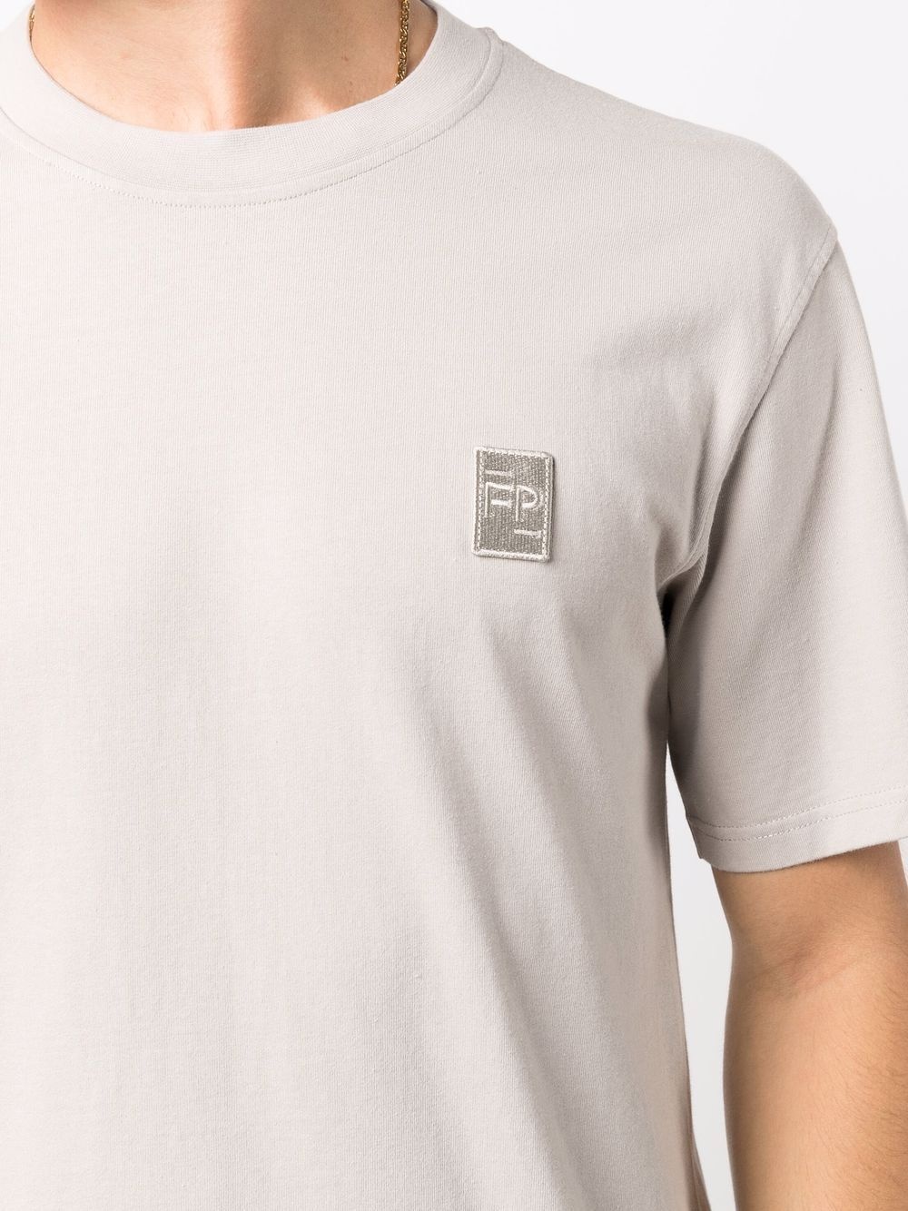 logo-patch organic cotton T-shirt - 6