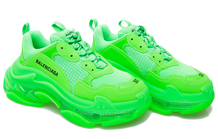 (WMNS) Balenciaga Triple S Sneaker 'Green' 544351W2GR13801 - 2