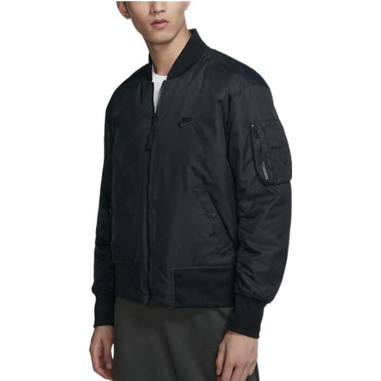 Nike logo bomber jacket 'Black' AR2184-011 - 2